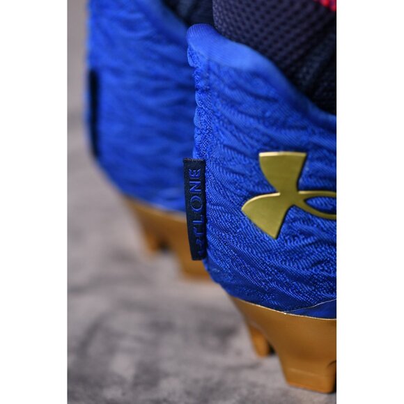 New! Size: 12.5 Men | Under Armour Spotlight 4 MC Clone USA Cleats | 3027296-400 main image 4